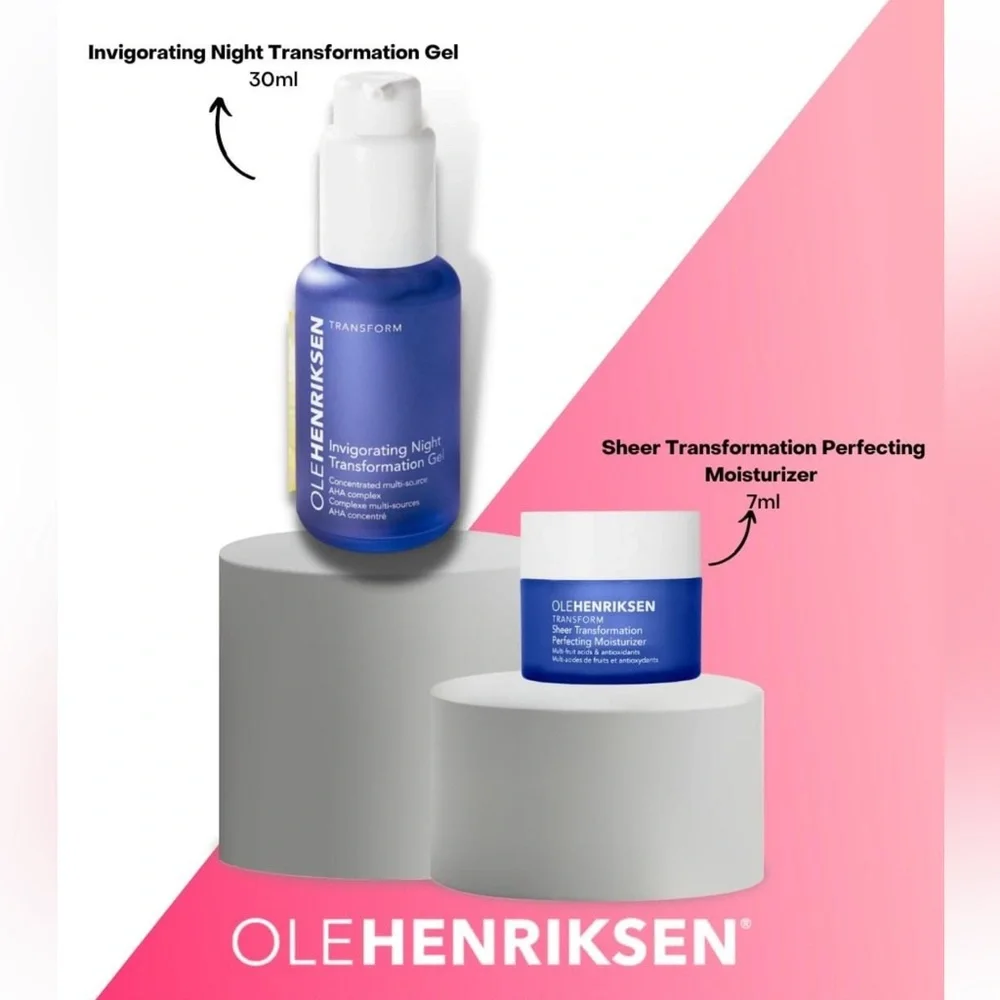 OLE HENRIKSEN 2p Smooth Days Ahead Invigorating Night & Sheer Transformation $50